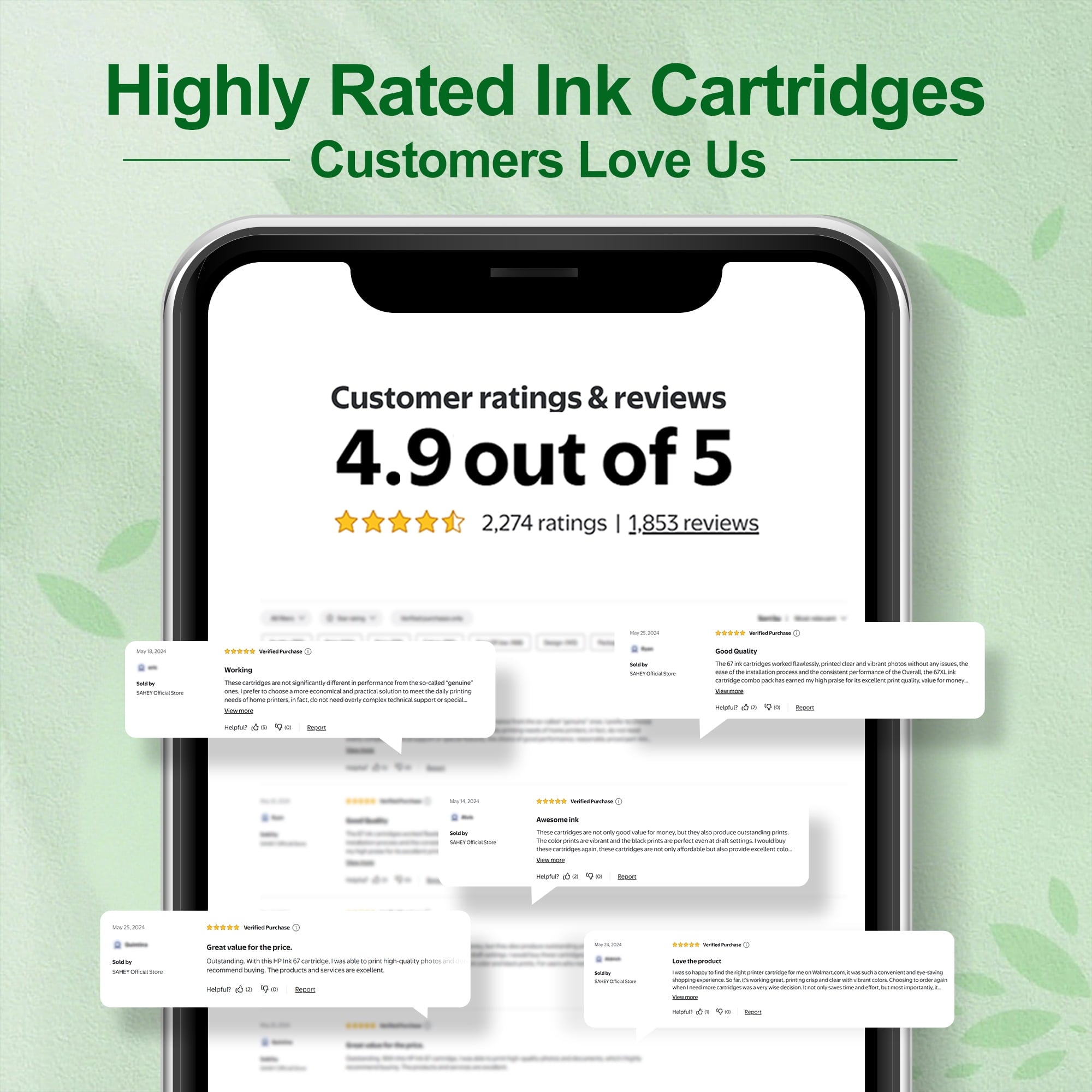 65 Ink Cartridges Compatible for HP 65 Ink Cartridge for hp ink 65 printer cartridges HP DeskJet 3772 3752 3755 Envy 5055 5010 5000 ( 2 Pack)